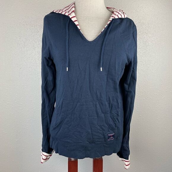 Liz Claiborne Navy Hoodie and Matching Casual Pants Size M EUC - Picture 1 of 16